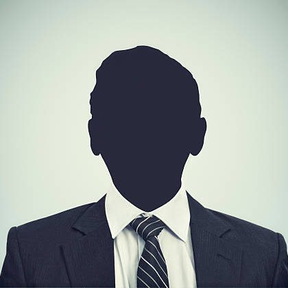 An unkhown person in business suit